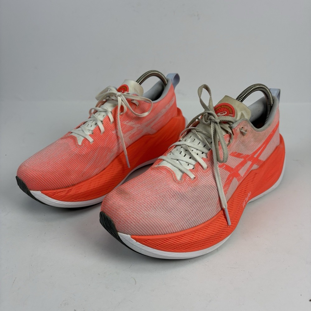 ASICS Superblast White Sunrise Red Mens Size 9 1013A143